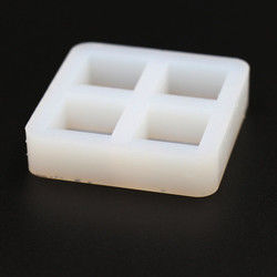 Kokusuz Silikon Kare Buz Küpü Tepsi Blok Kalıp 60x60x15mm Çok Amaçlı