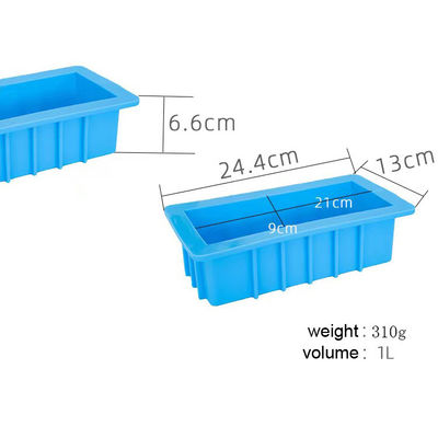 1L Dikdörtgen Ekmek Silikon Kek Kalıbı 24.4x13x6.6cm Yapışmaz