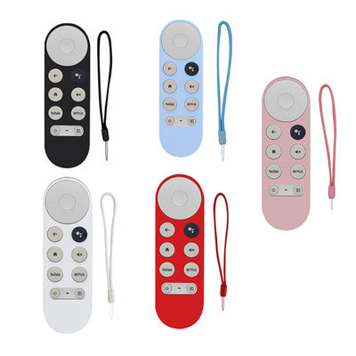 Google TV için Çok Renkli Toksik Olmayan Silikon Uzaktan Kapak Toz Geçirmez