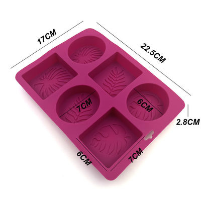 Toksik Olmayan Pratik Silikon Sabun Kalıbı ısıya Dayanıklı 22.5x17x2.8cm