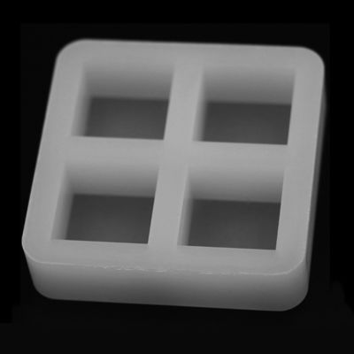 Kokusuz Silikon Kare Buz Küpü Tepsi Blok Kalıp 60x60x15mm Çok Amaçlı