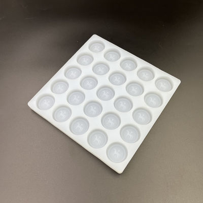 Yuvarlak Buz Silikon Şeker Kalıbı Tepsileri Yeniden Kullanılabilir 25 Boşluk Çapı 35mm